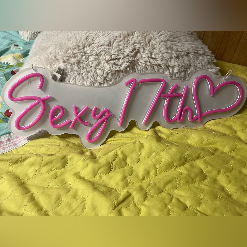 sexy 17 light up sign